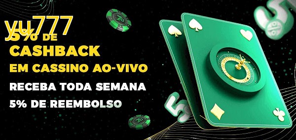 Promoções do cassino ao Vivo yu777